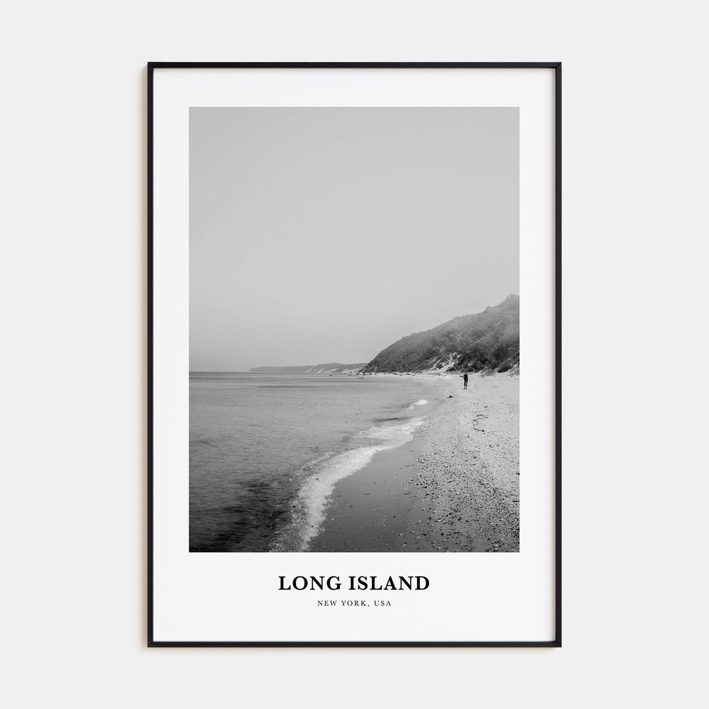 Long Island Portrait B&W No 1 Poster