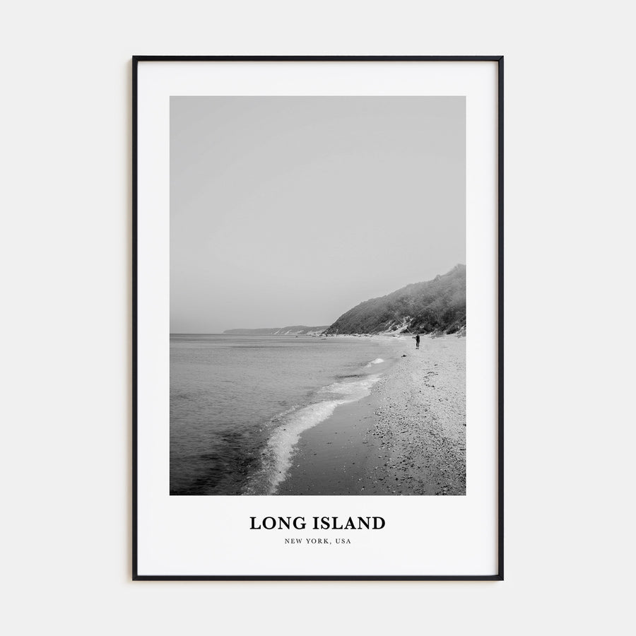 Long Island Portrait B&W No 1 Poster