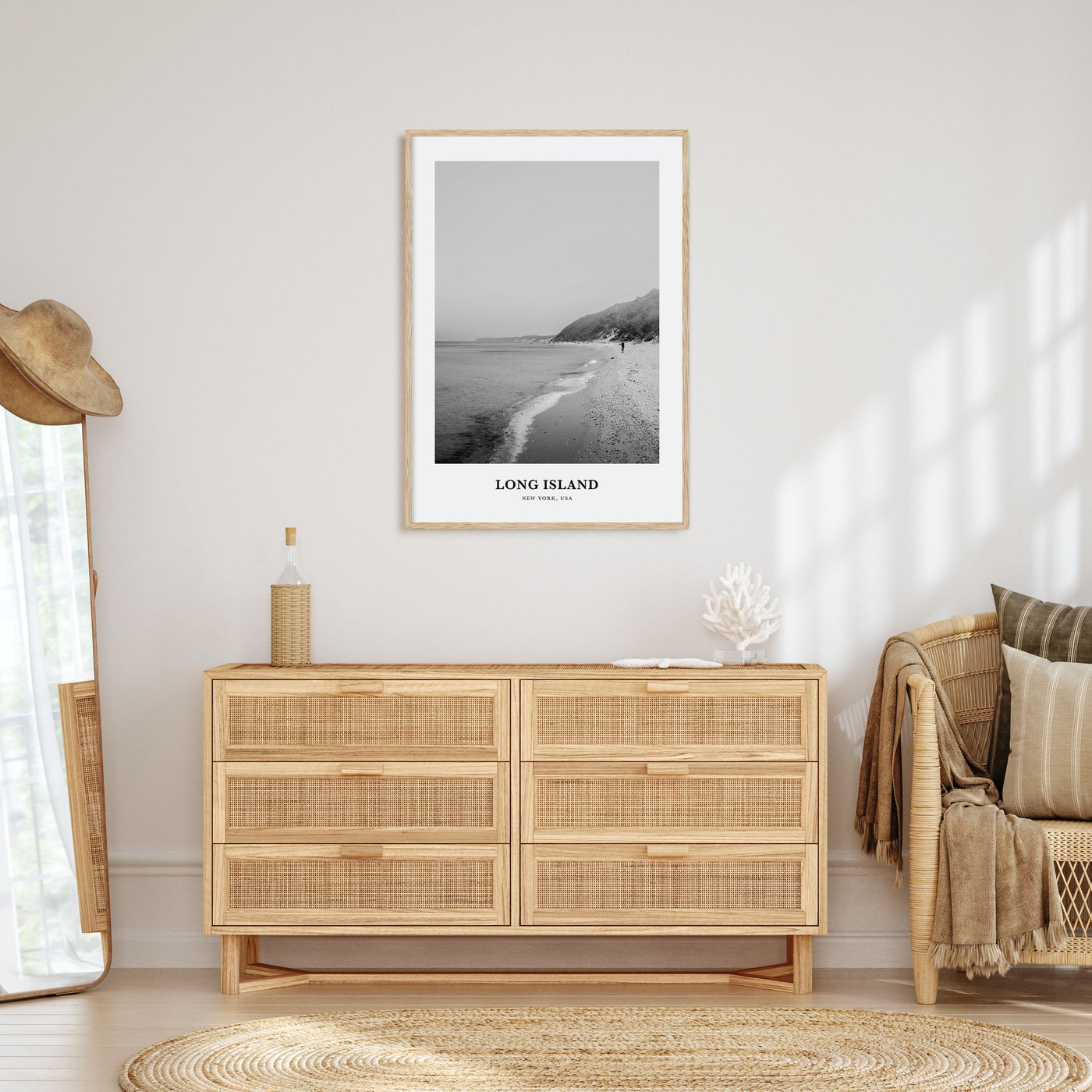 Long Island Portrait B&W No 1 Poster