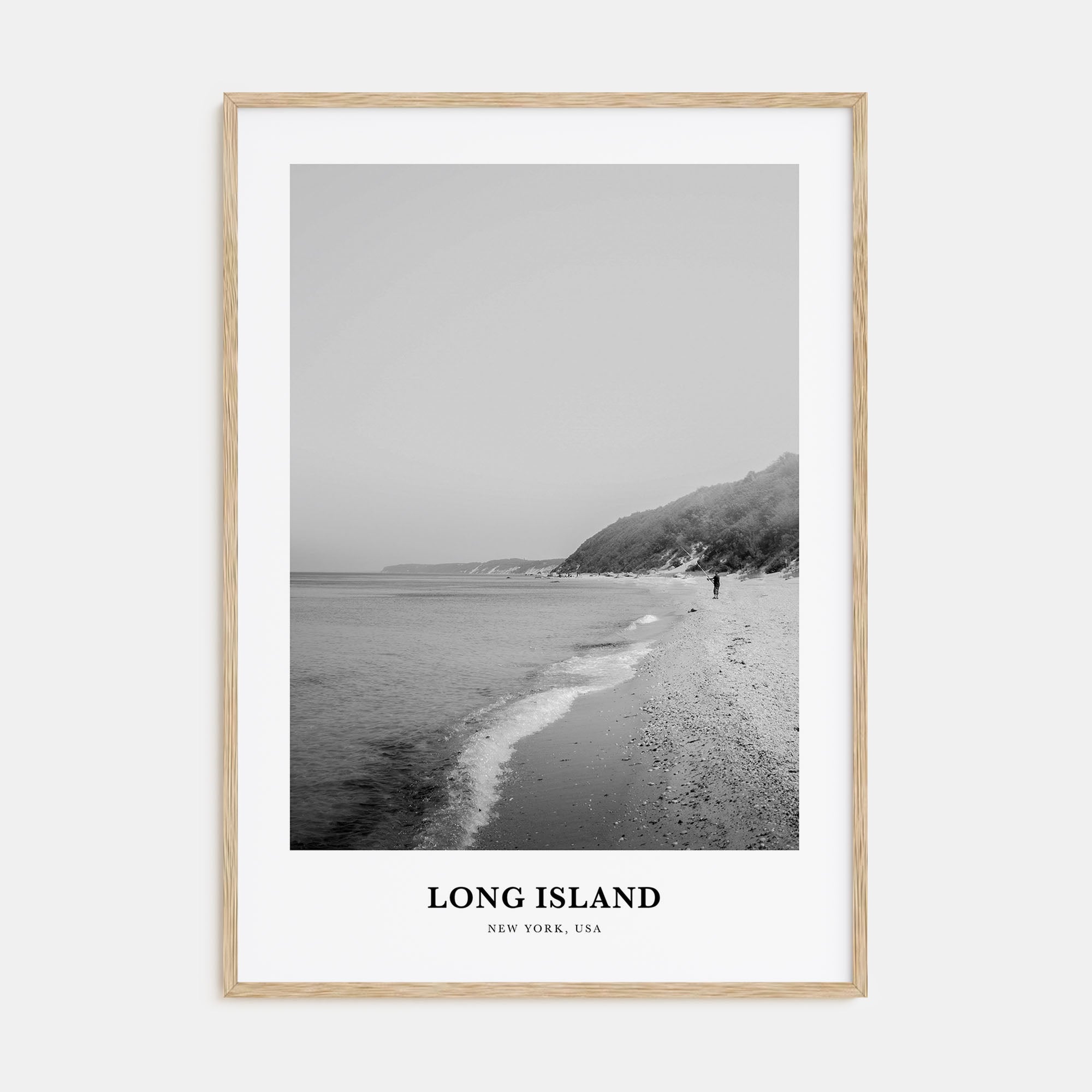 Long Island Portrait B&W No 1 Poster