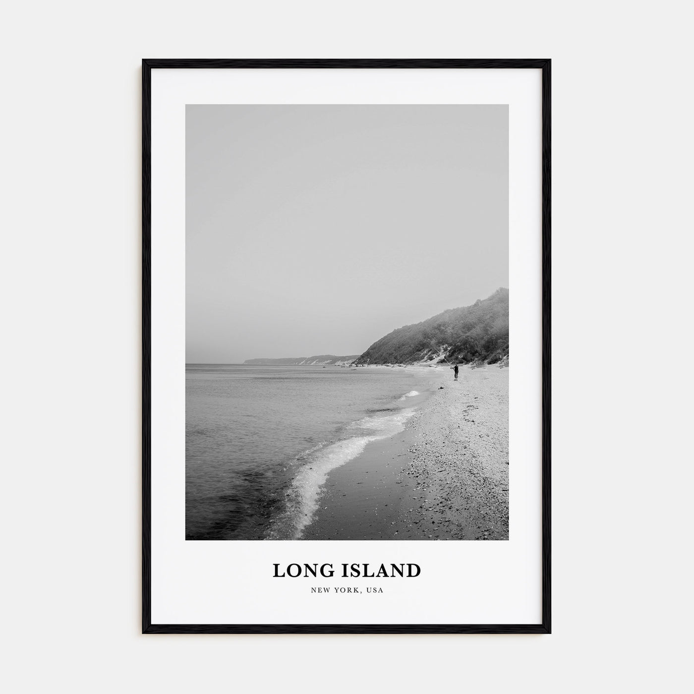 Long Island Portrait B&W No 1 Poster