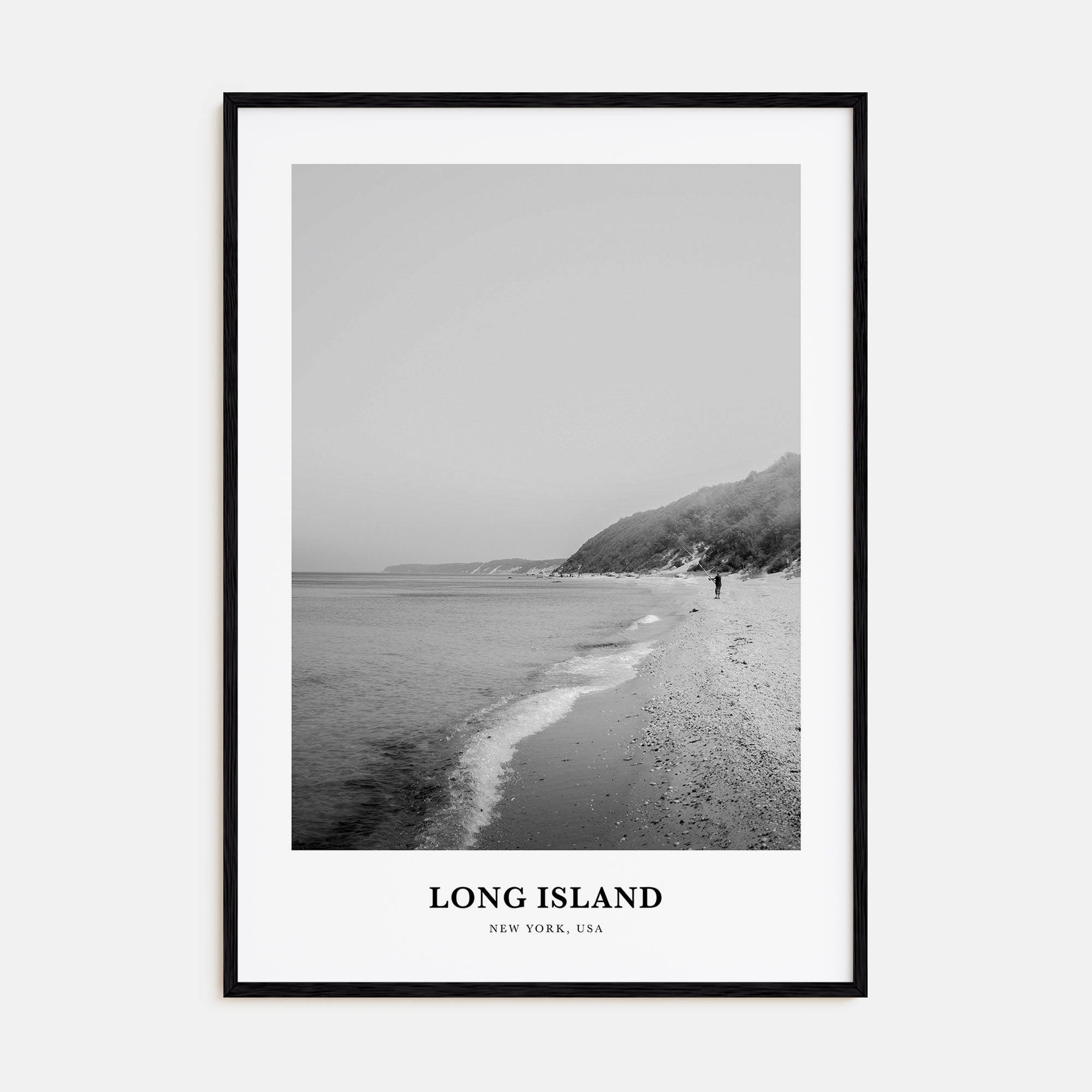 Long Island Portrait B&W No 1 Poster