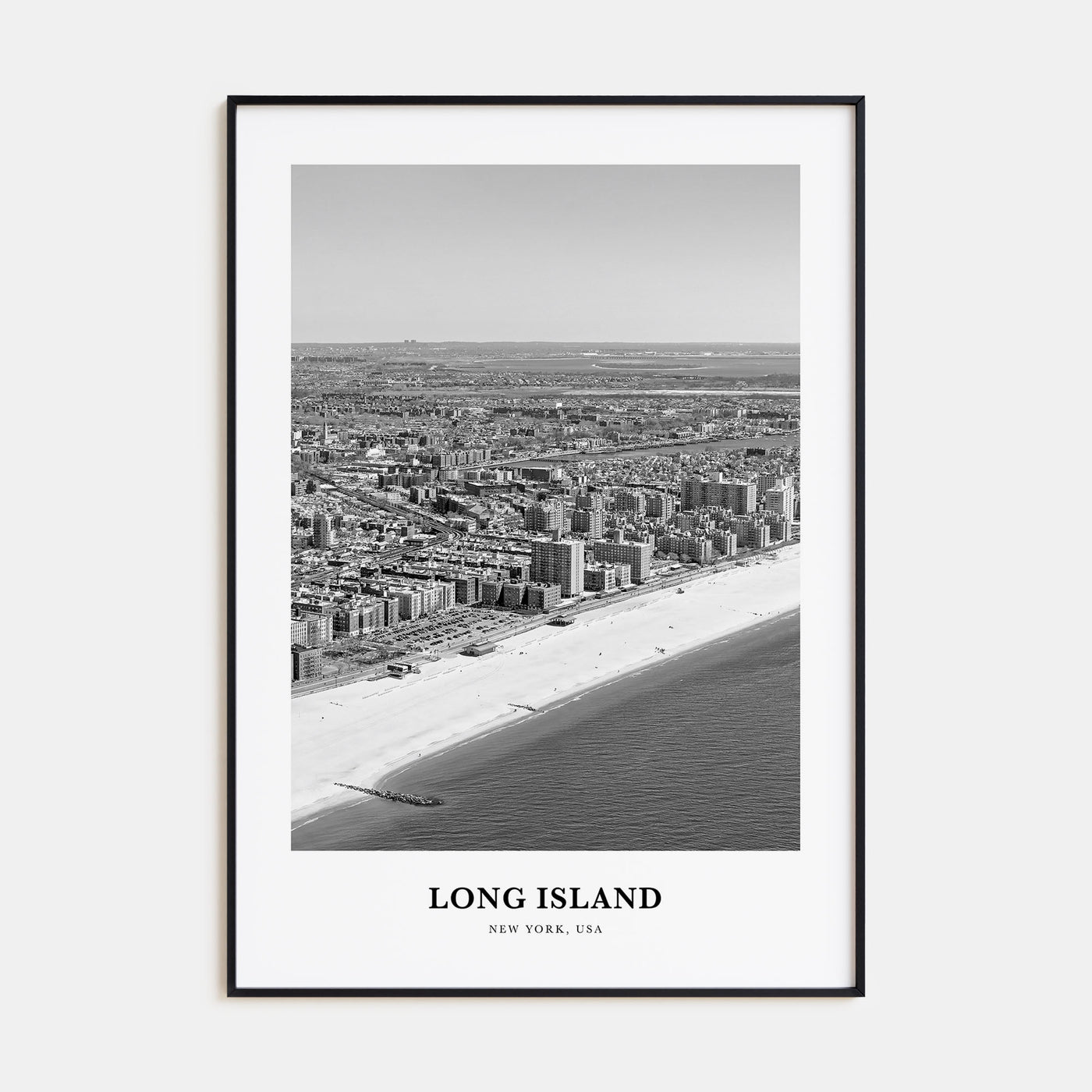 Long Island Portrait B&W No 2 Poster