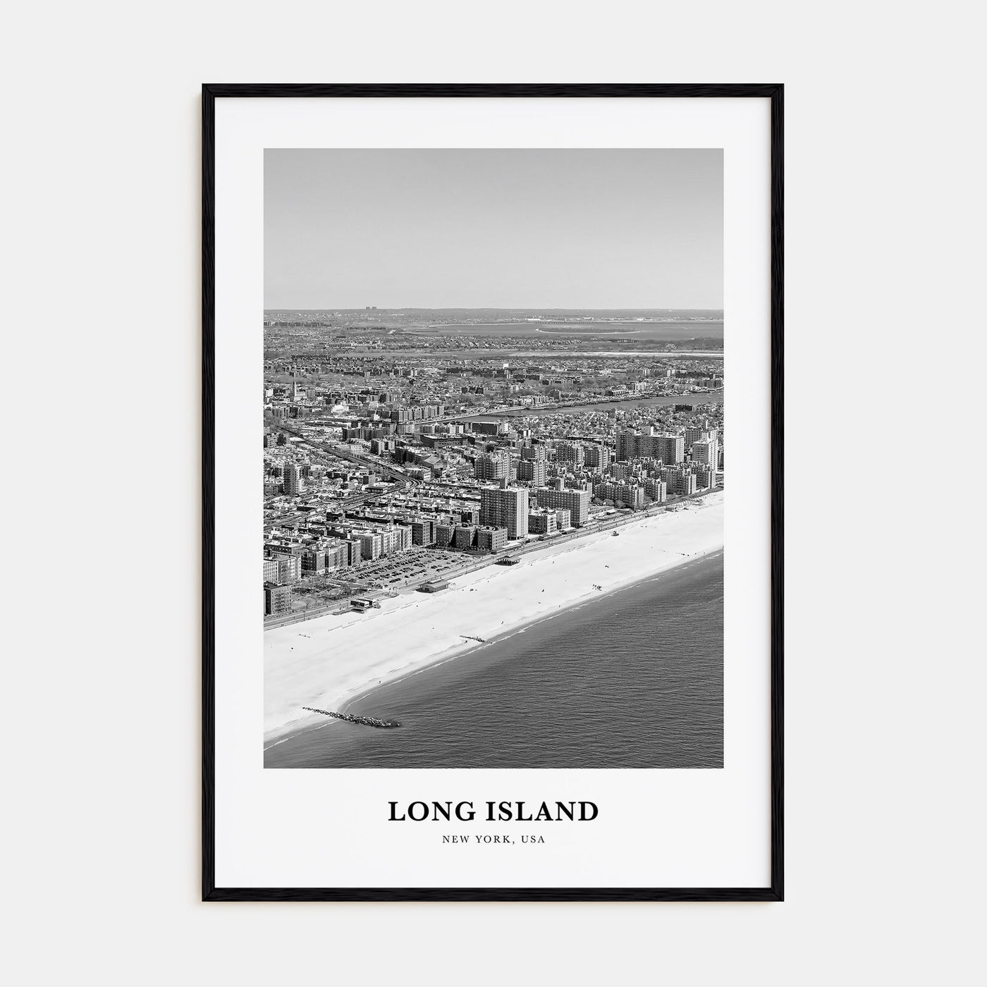 Long Island Portrait B&W No 2 Poster