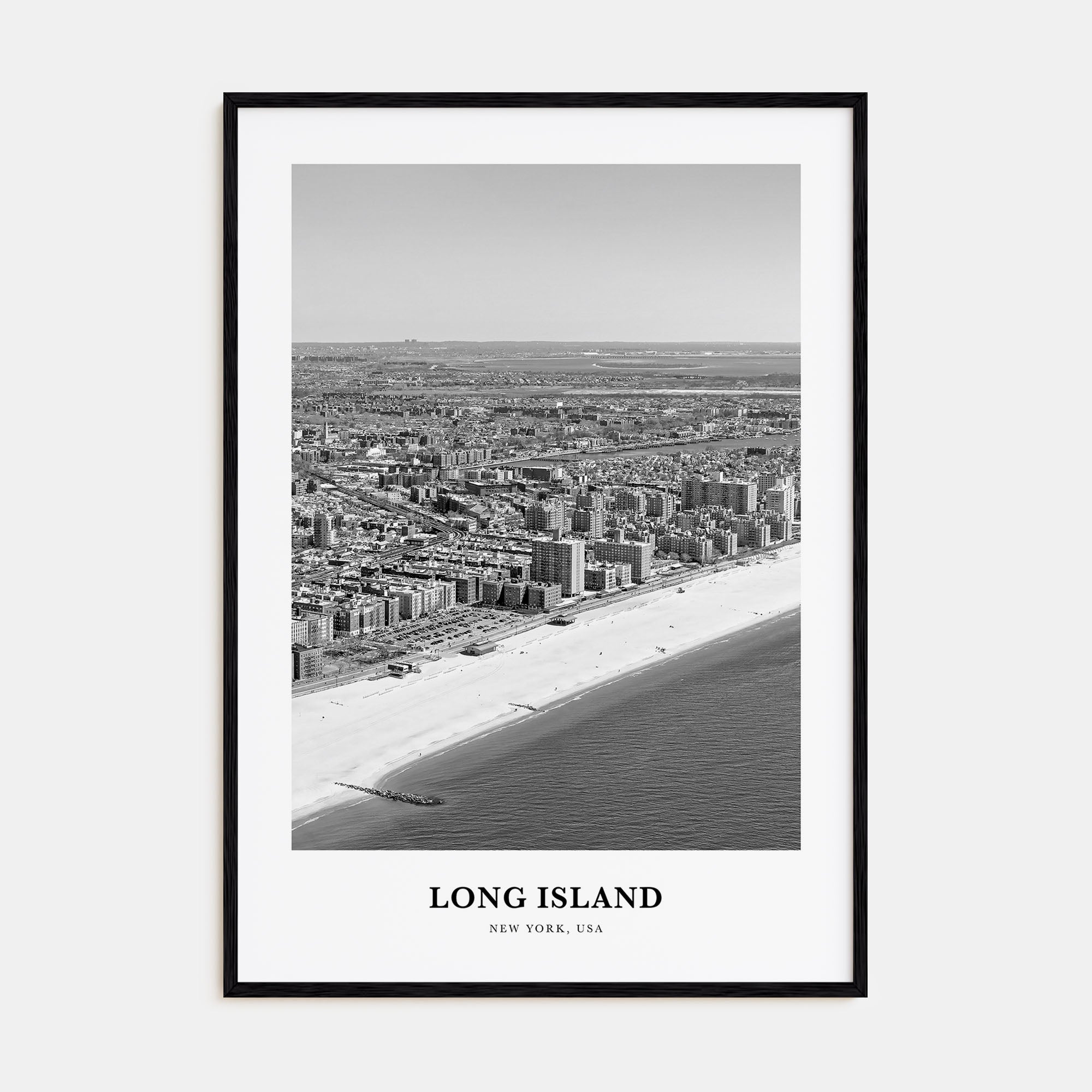 Long Island Portrait B&W No 2 Poster