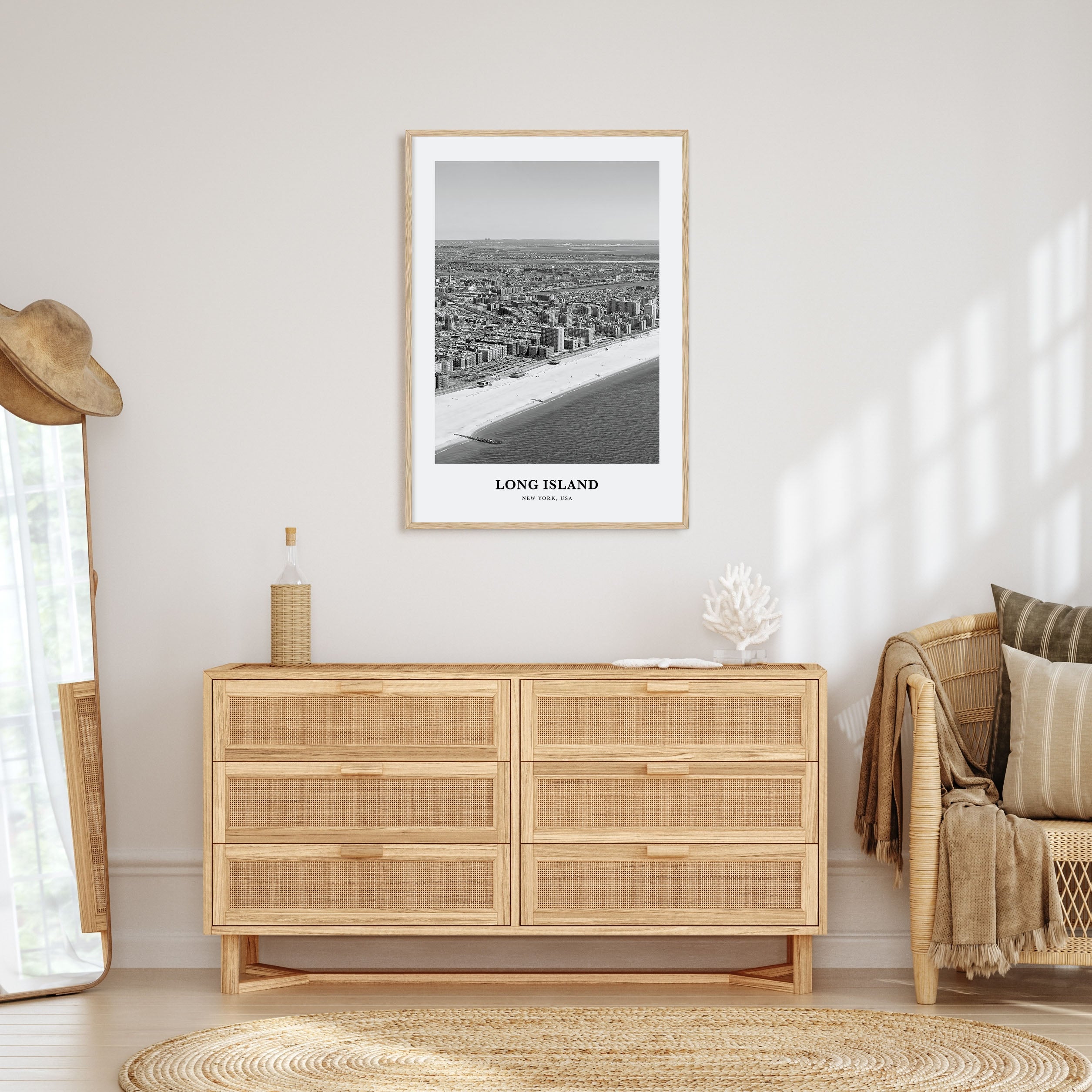 Long Island Portrait B&W No 2 Poster