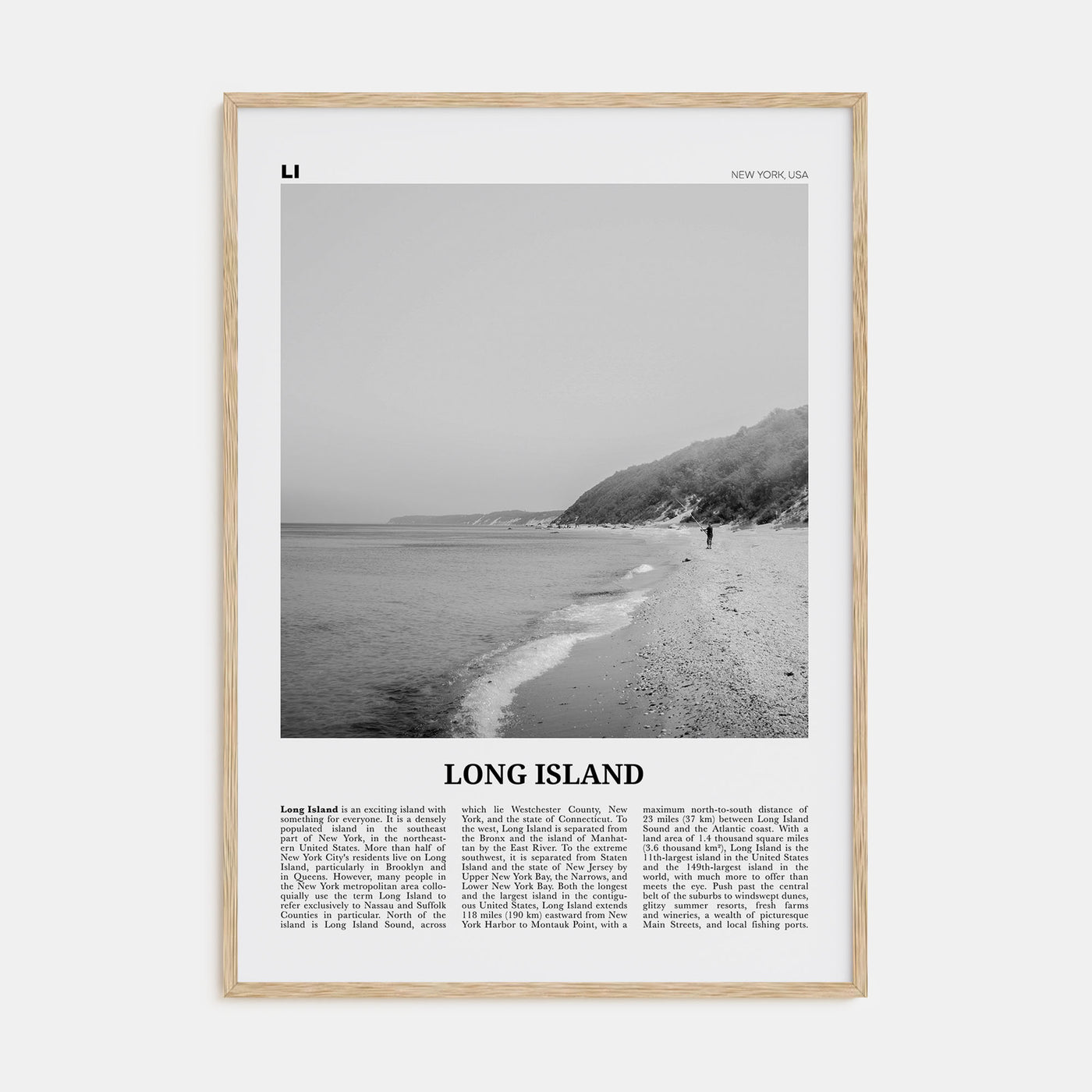 Long Island Travel B&W No 2 Poster