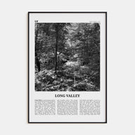 Long Valley Travel B&W Poster