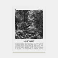 Long Valley Travel B&W Poster
