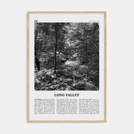 Long Valley Travel B&W Poster