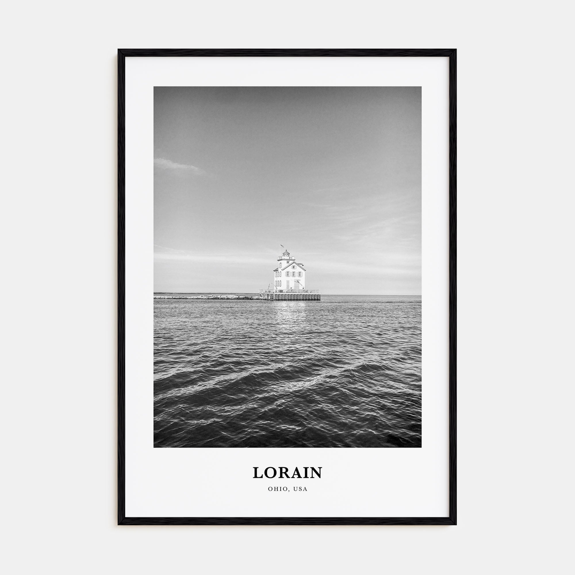 Lorain Portrait B&W Poster