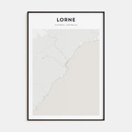 Lorne Map Portrait Poster