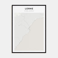 Lorne Map Portrait Poster