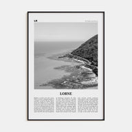 Lorne Travel B&W Poster