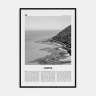 Lorne Travel B&W Poster