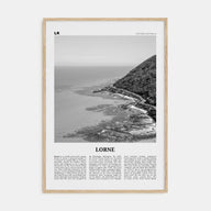 Lorne Travel B&W Poster