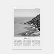 Lorne Travel B&W Poster