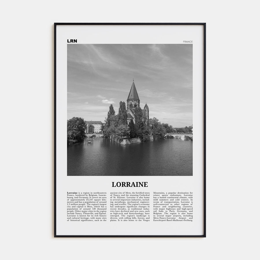 Lorraine Travel B&W Poster