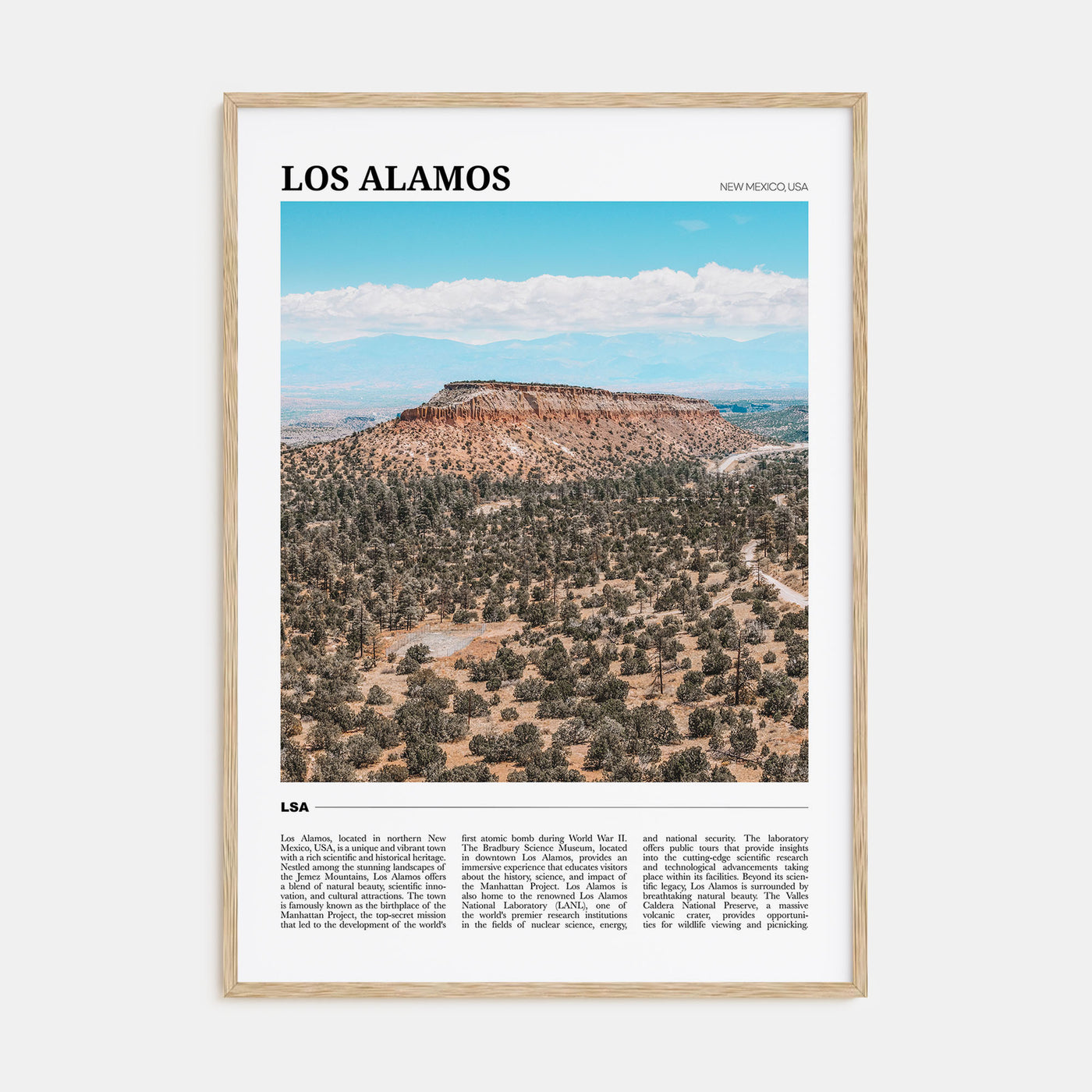 Los Alamos Travel Color Poster