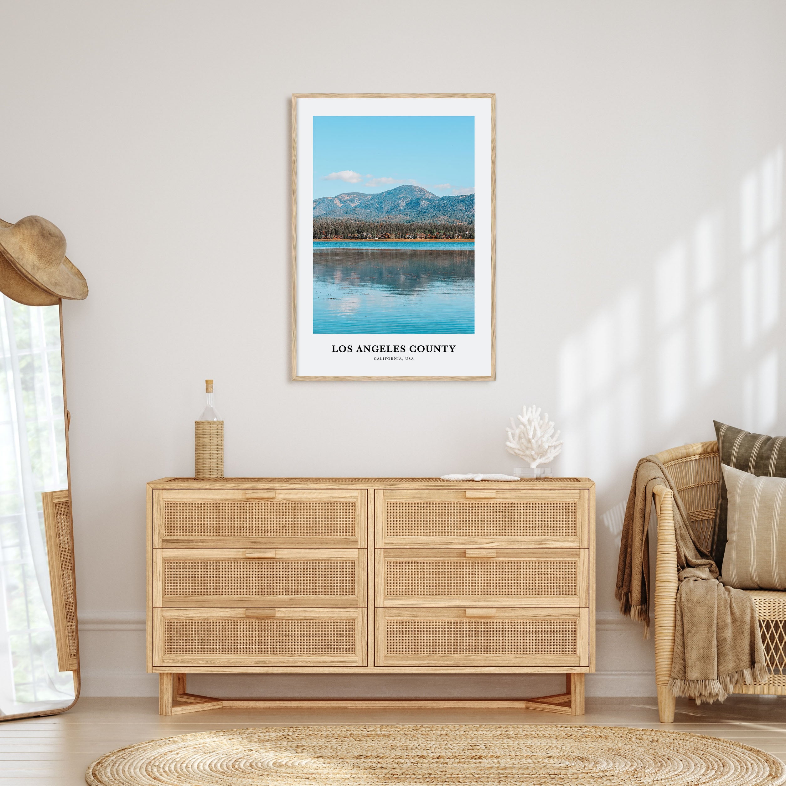 Los Angeles County Portrait Color Poster