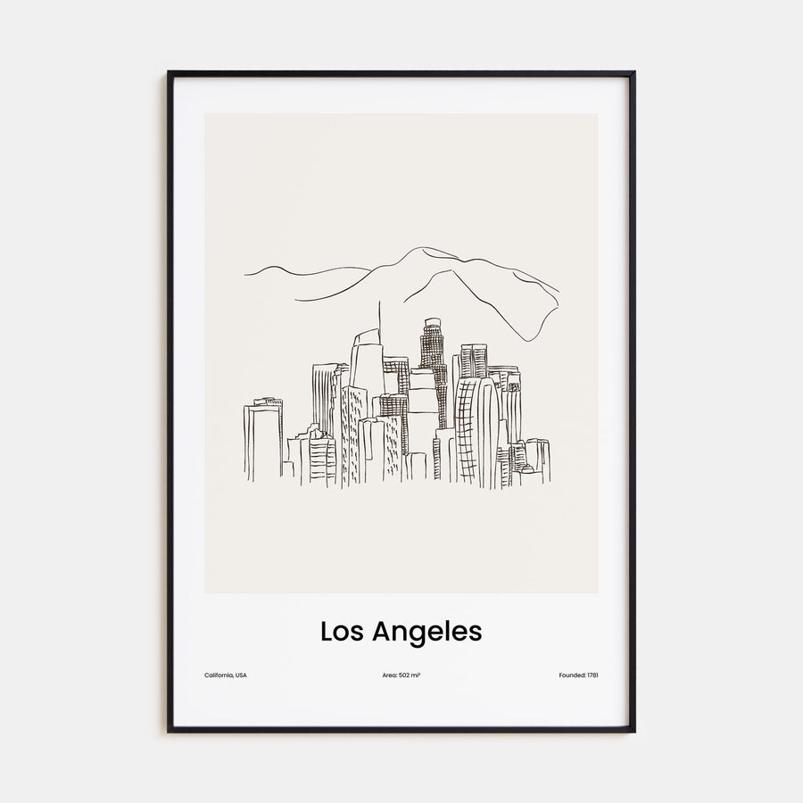 Los Angeles Drawn No 1 Poster