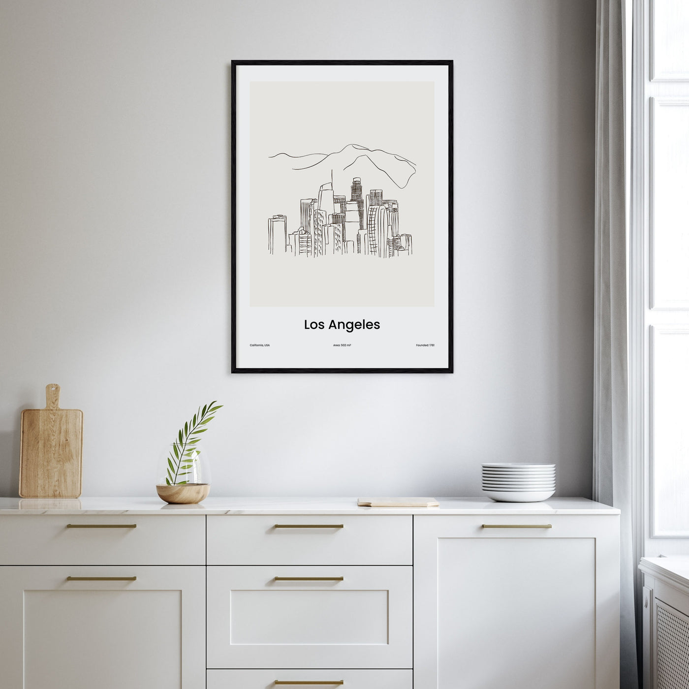Los Angeles Drawn No 1 Poster
