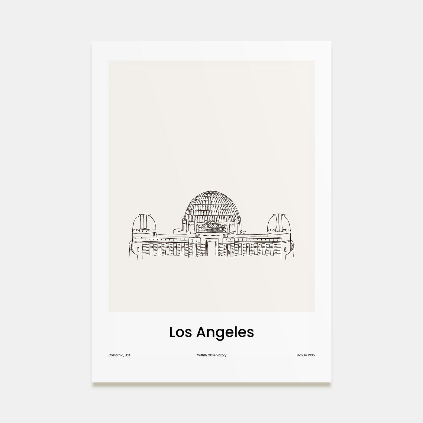 Los Angeles Drawn No 2 Poster