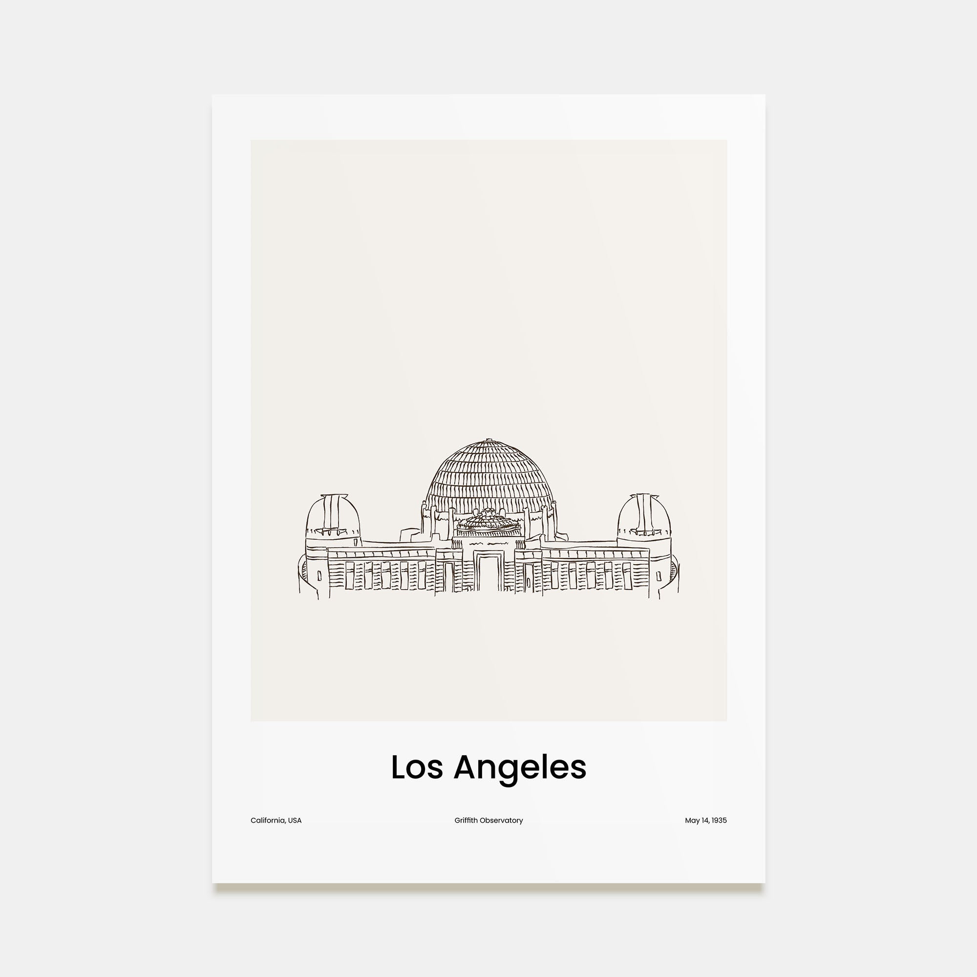 Los Angeles Drawn No 2 Poster