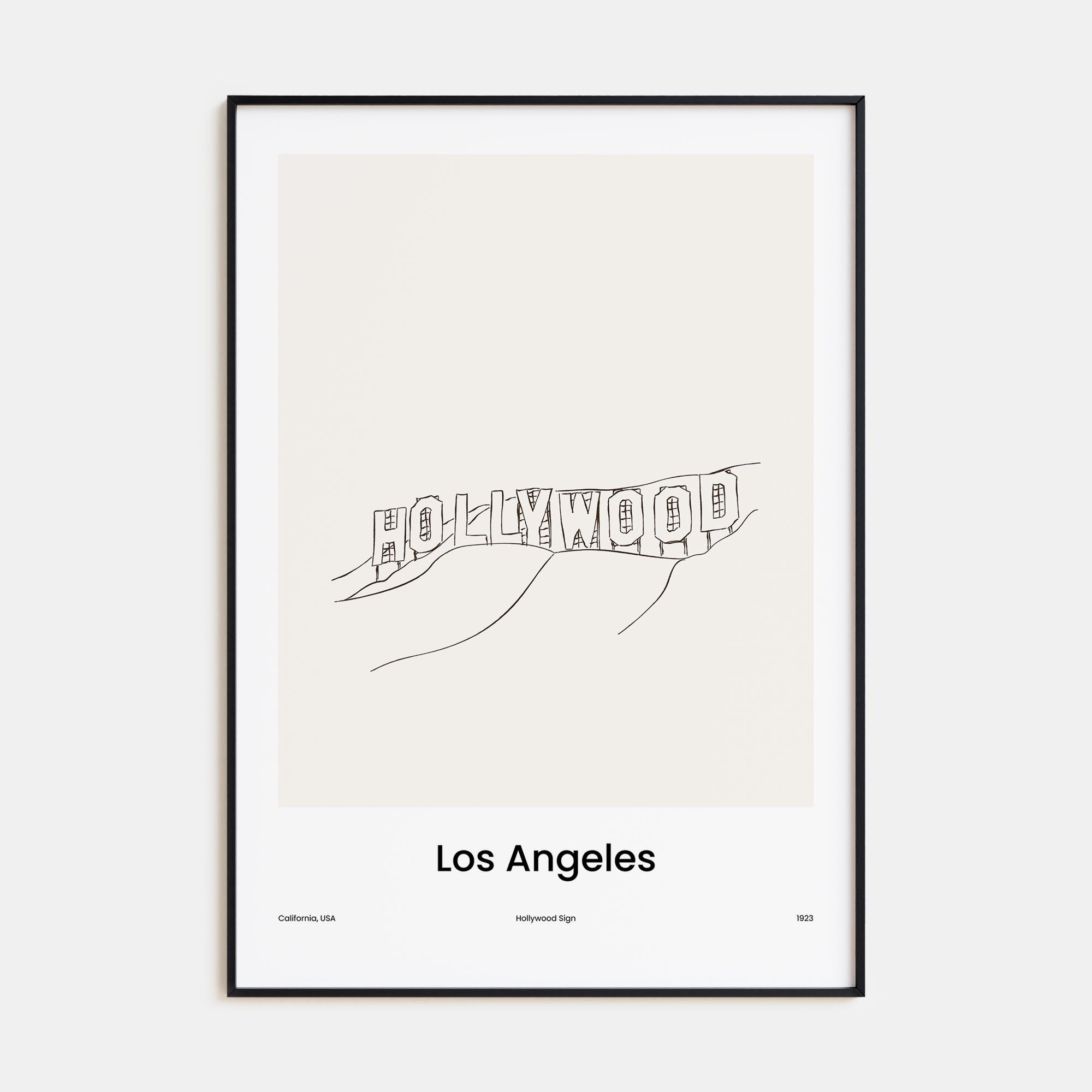Los Angeles Drawn No 3 Poster