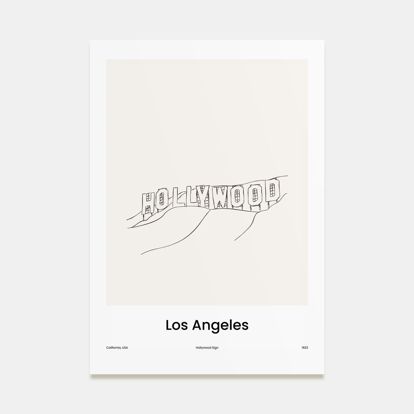 Los Angeles Drawn No 3 Poster
