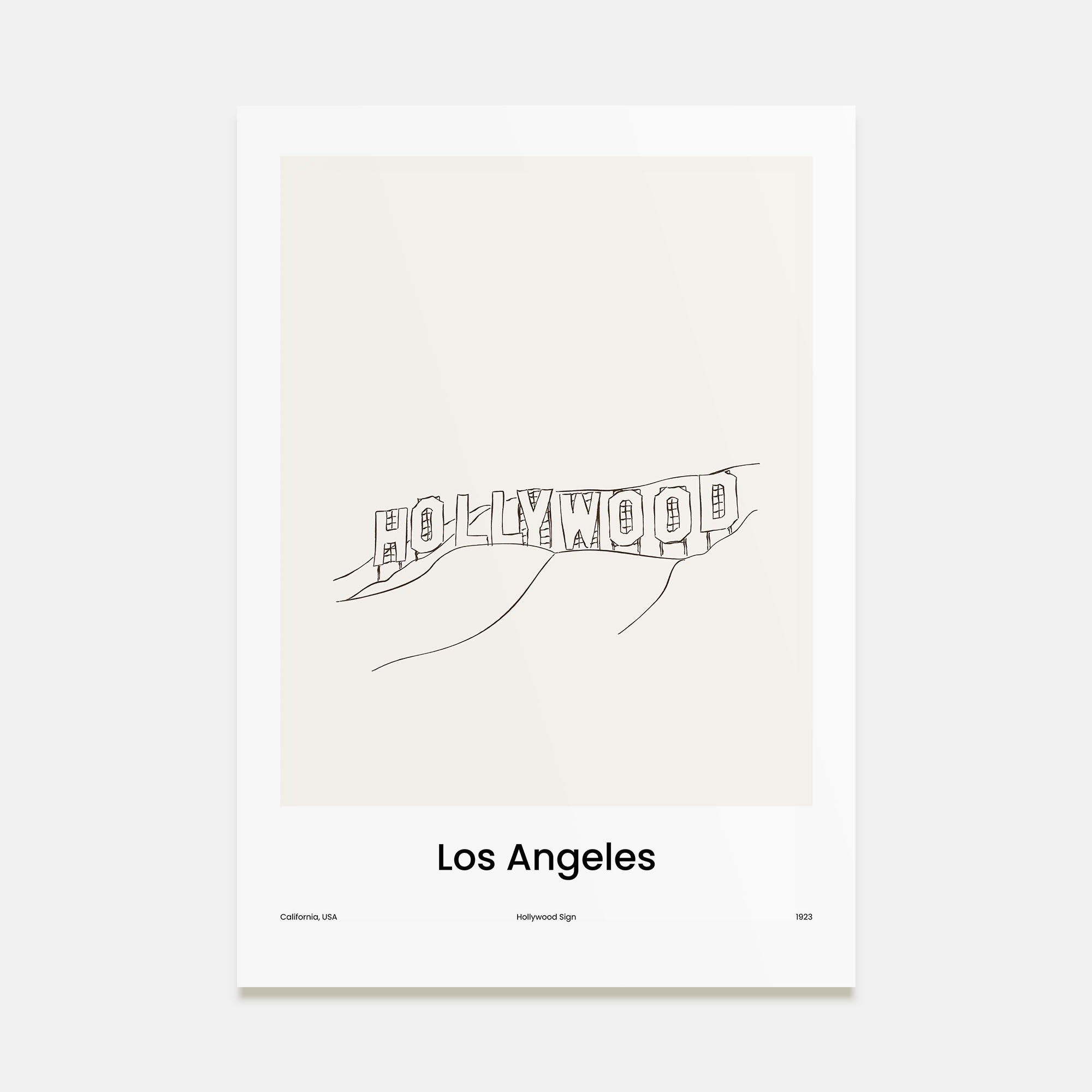Los Angeles Drawn No 3 Poster