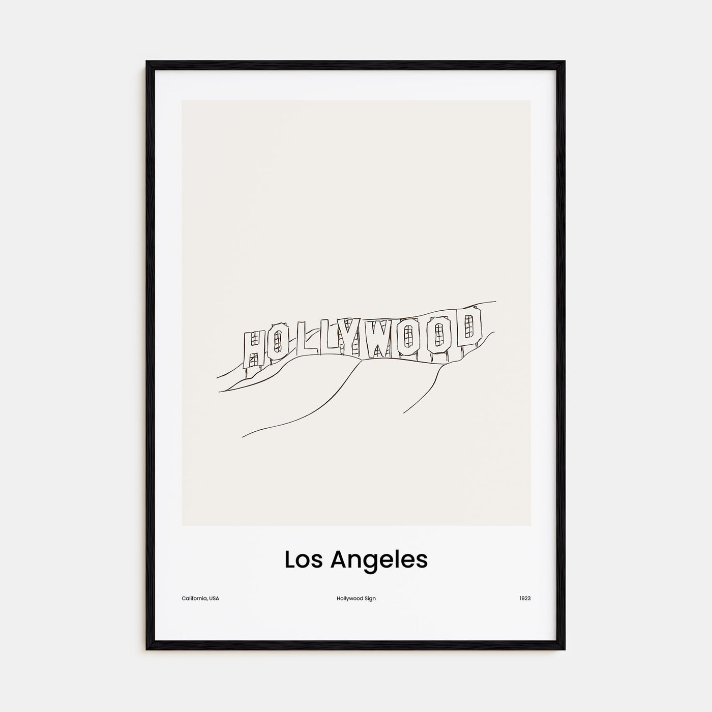 Los Angeles Drawn No 3 Poster