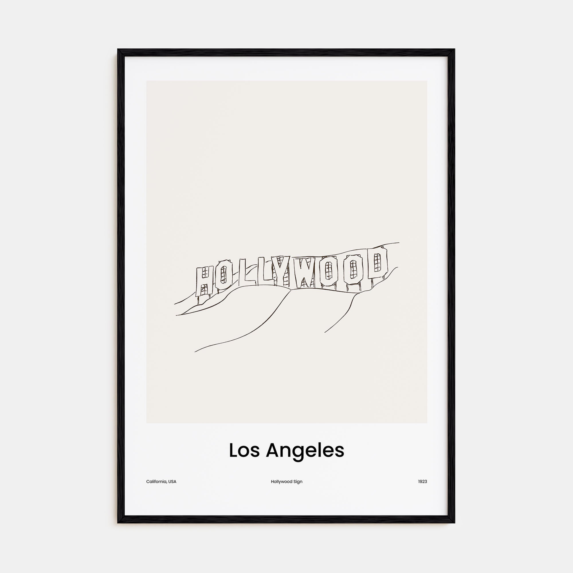 Los Angeles Drawn No 3 Poster