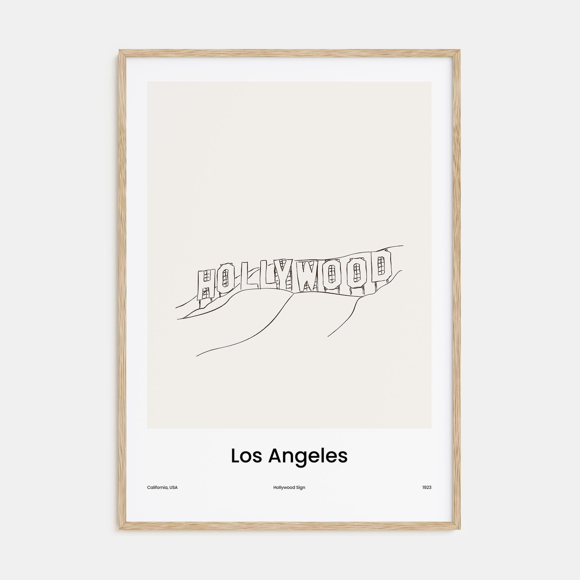 Los Angeles Drawn No 3 Poster