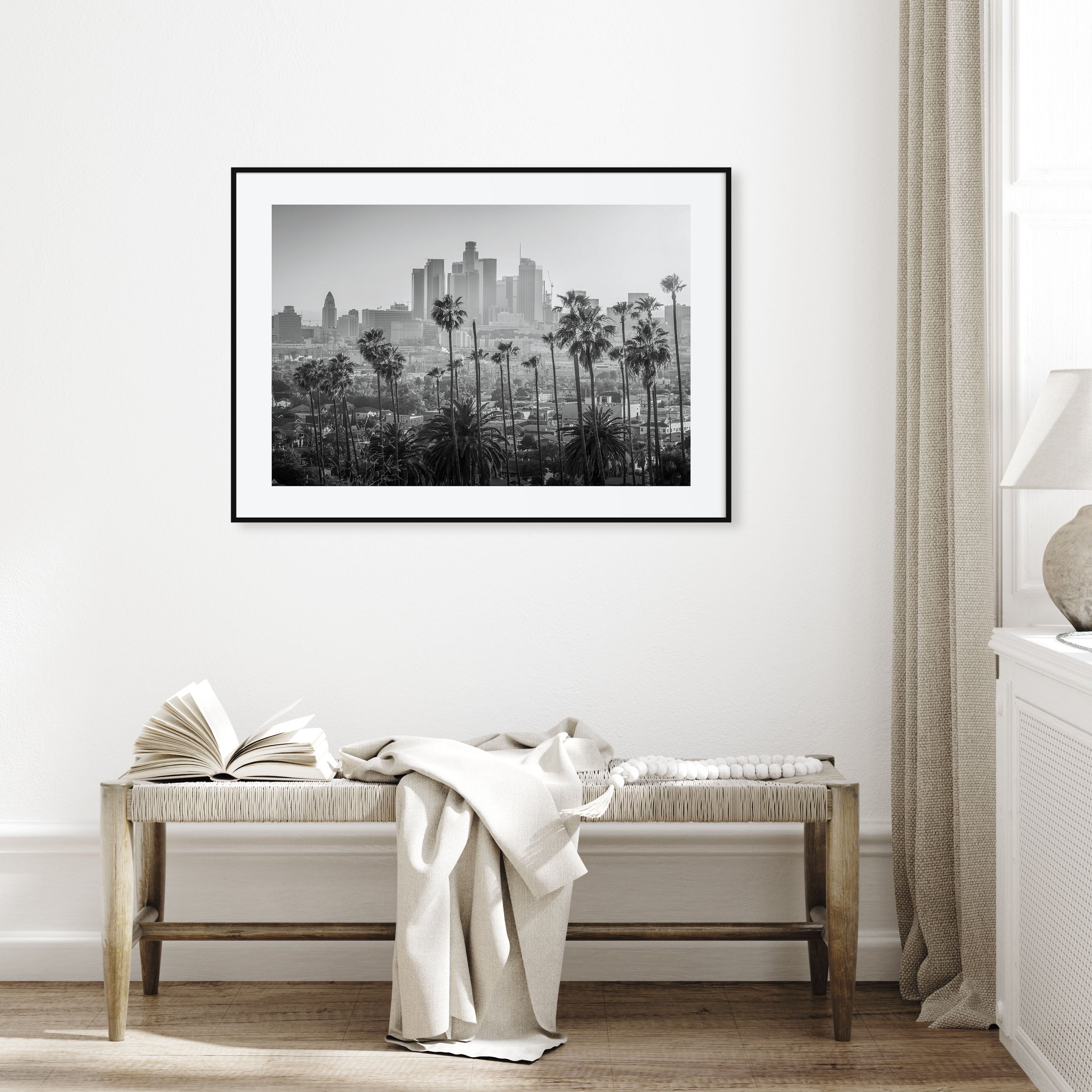 Los Angeles Landscape B&W Poster