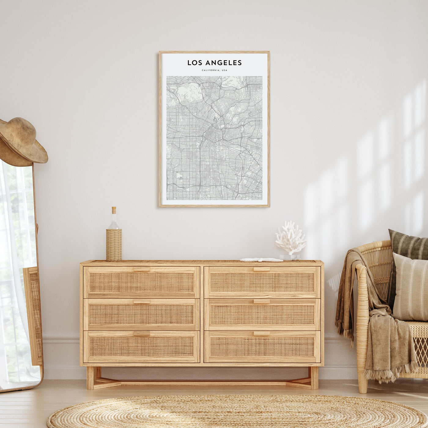 Los Angeles Map Portrait Poster
