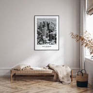 Los Angeles Portrait B&W No 1 Poster