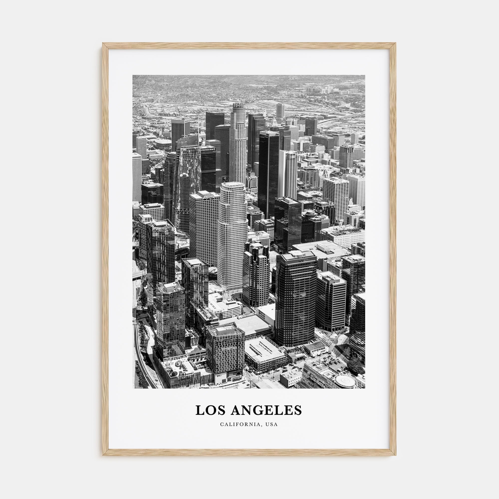 Los Angeles Portrait B&W No 1 Poster