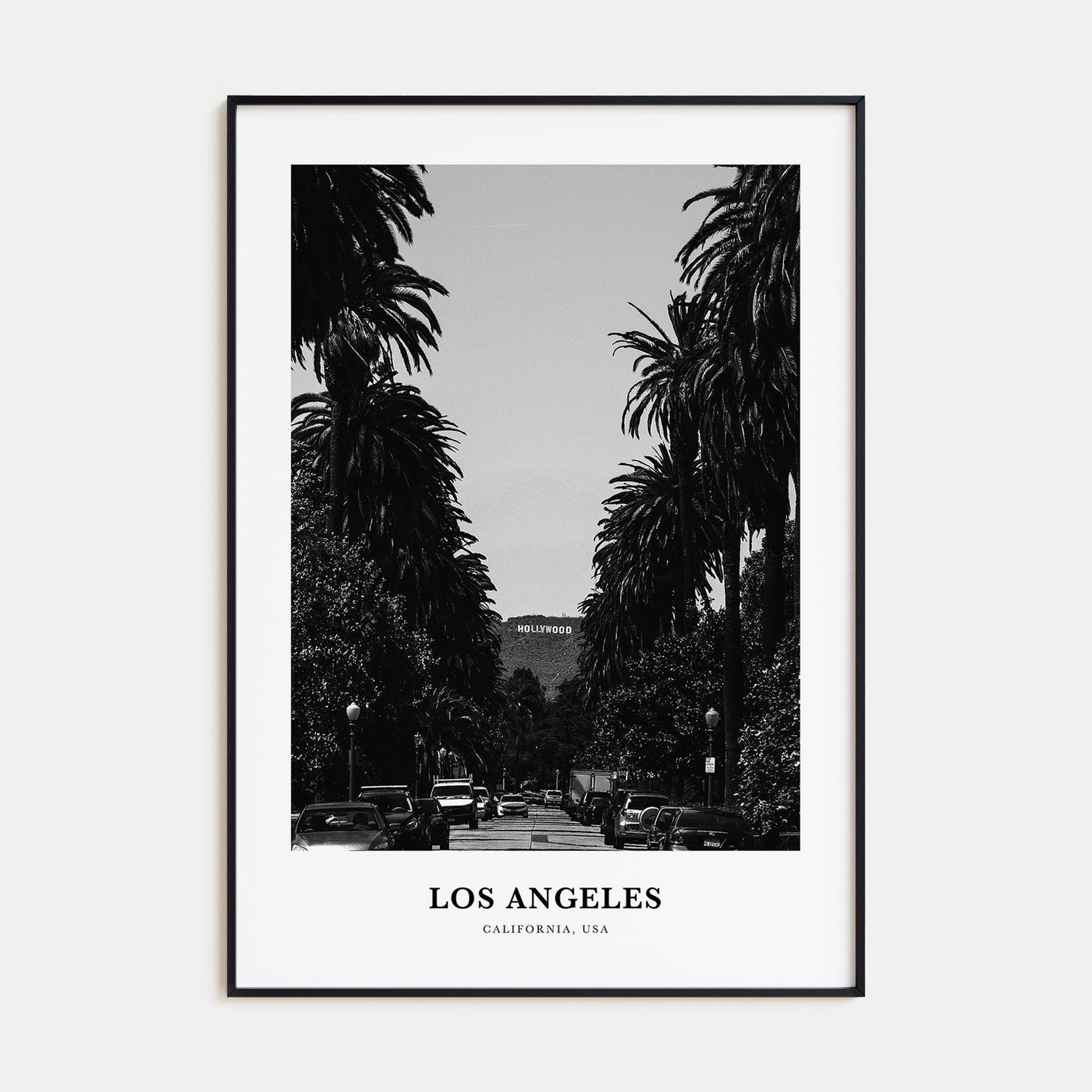 Los Angeles Portrait B&W No 2 Poster