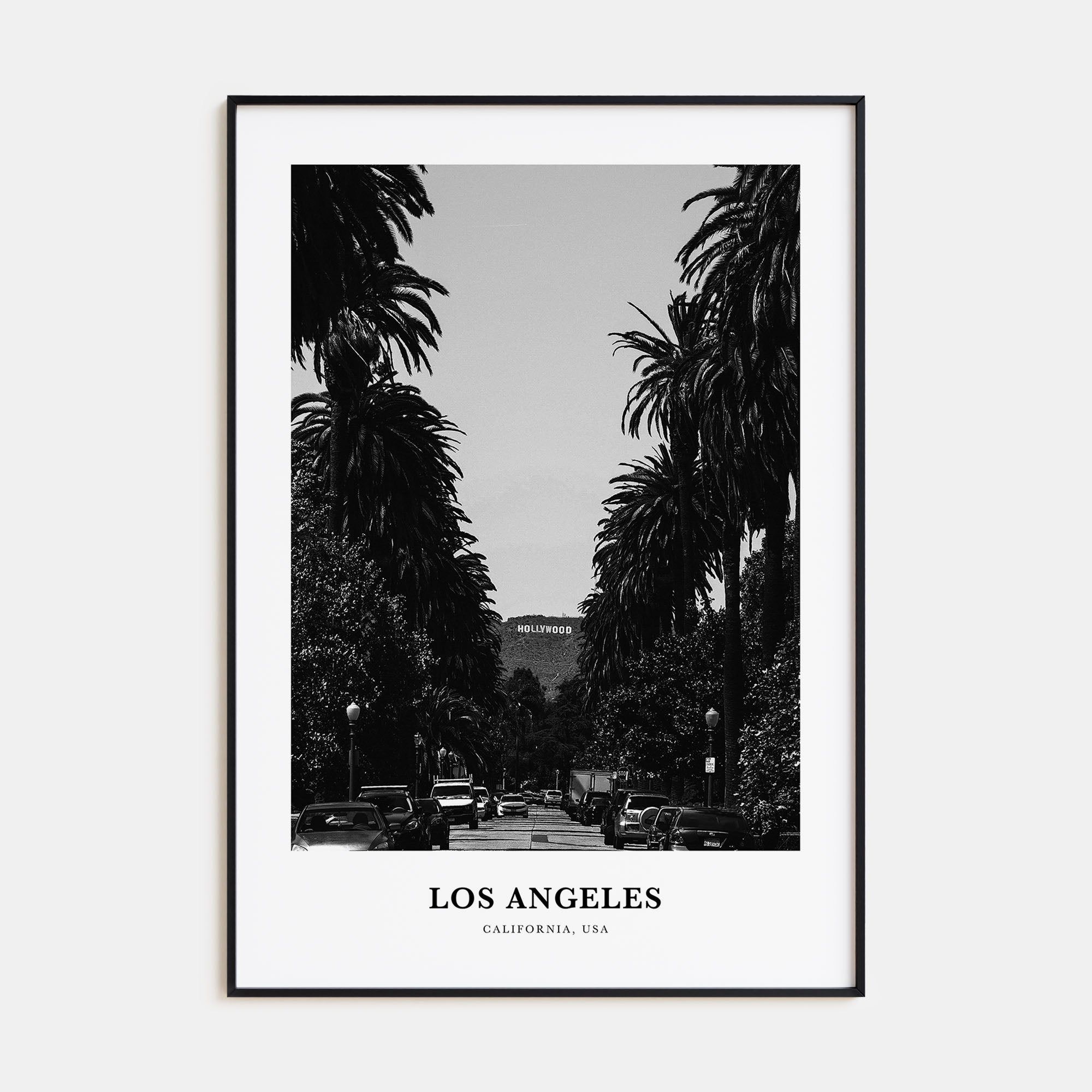 Los Angeles Portrait B&W No 2 Poster