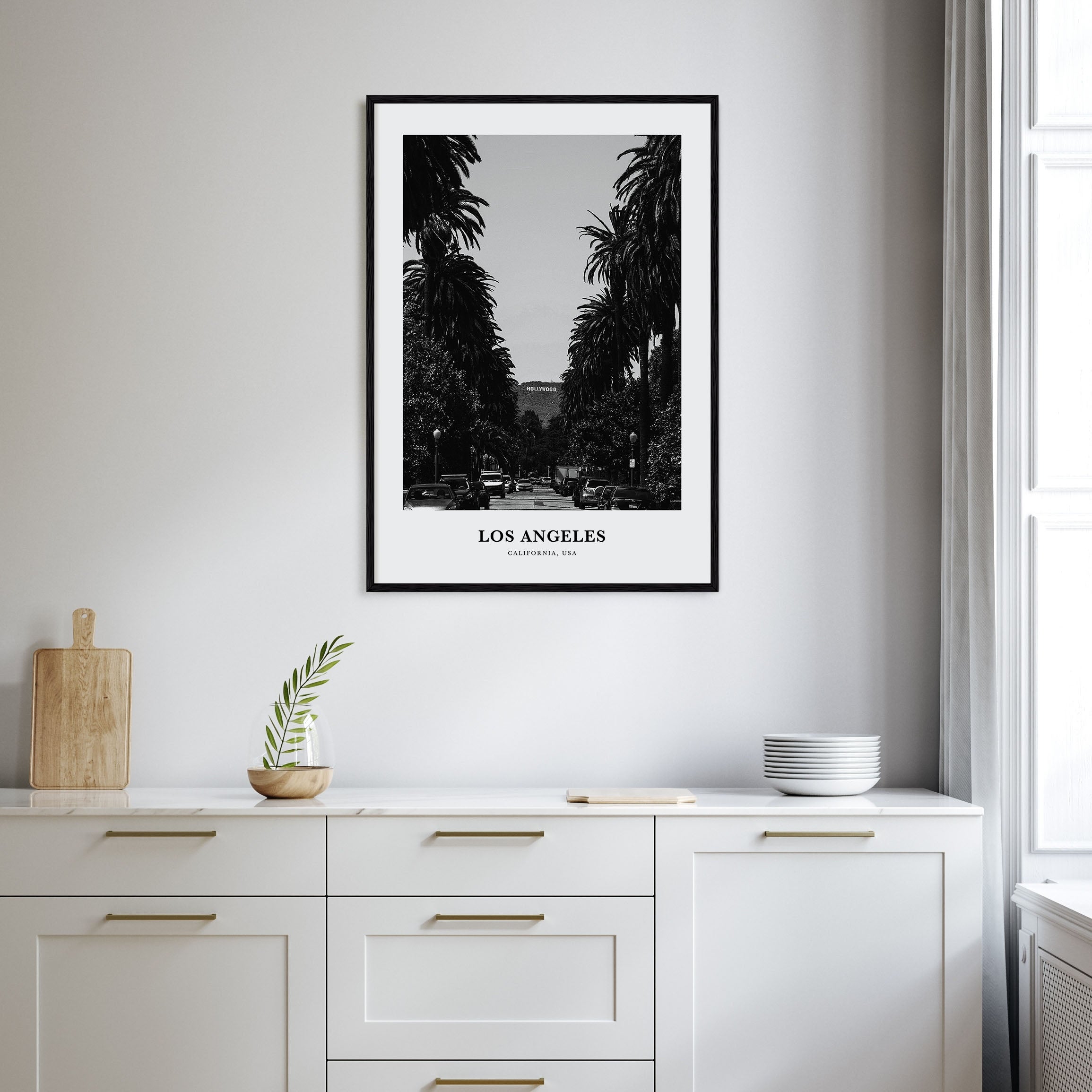 Los Angeles Portrait B&W No 2 Poster