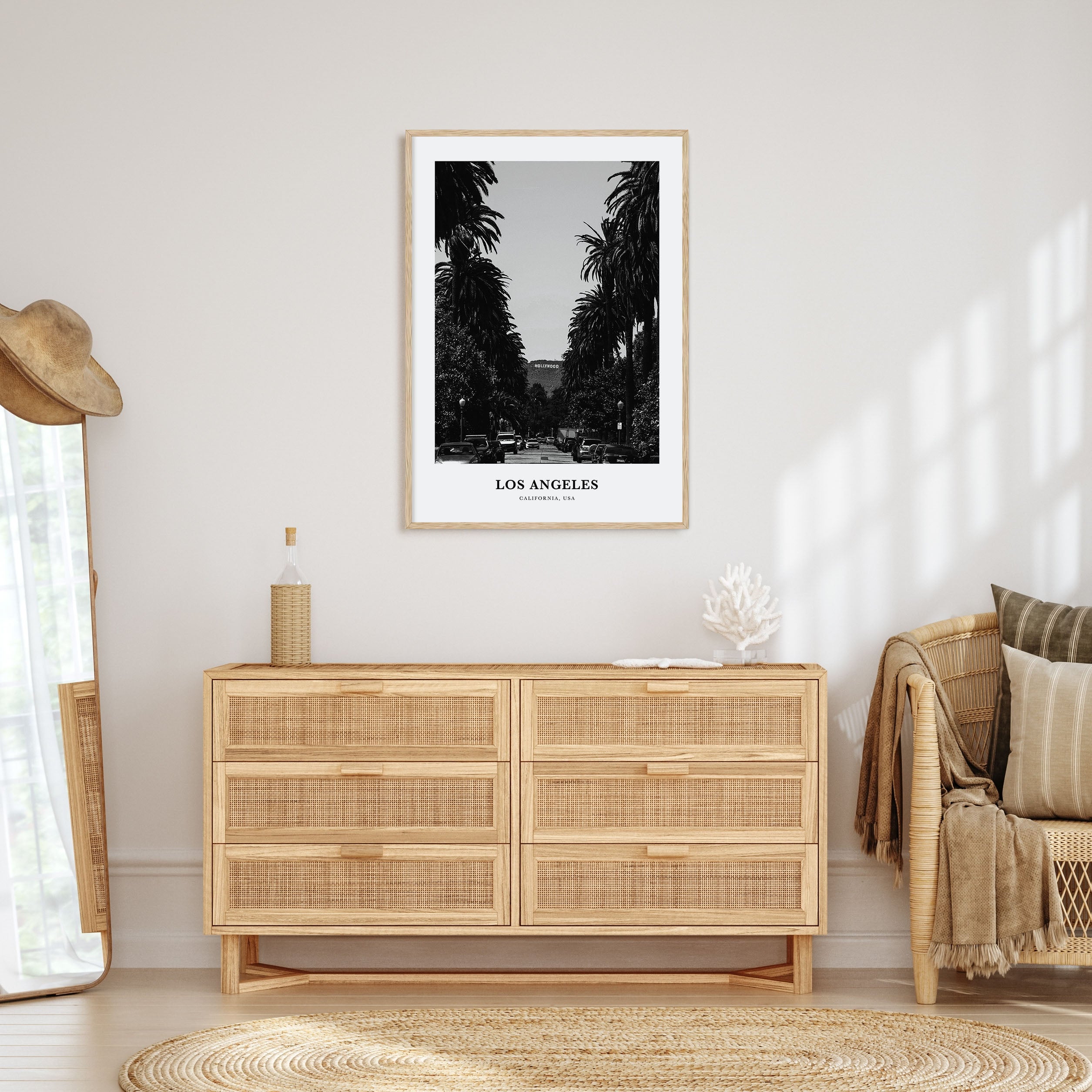 Los Angeles Portrait B&W No 2 Poster