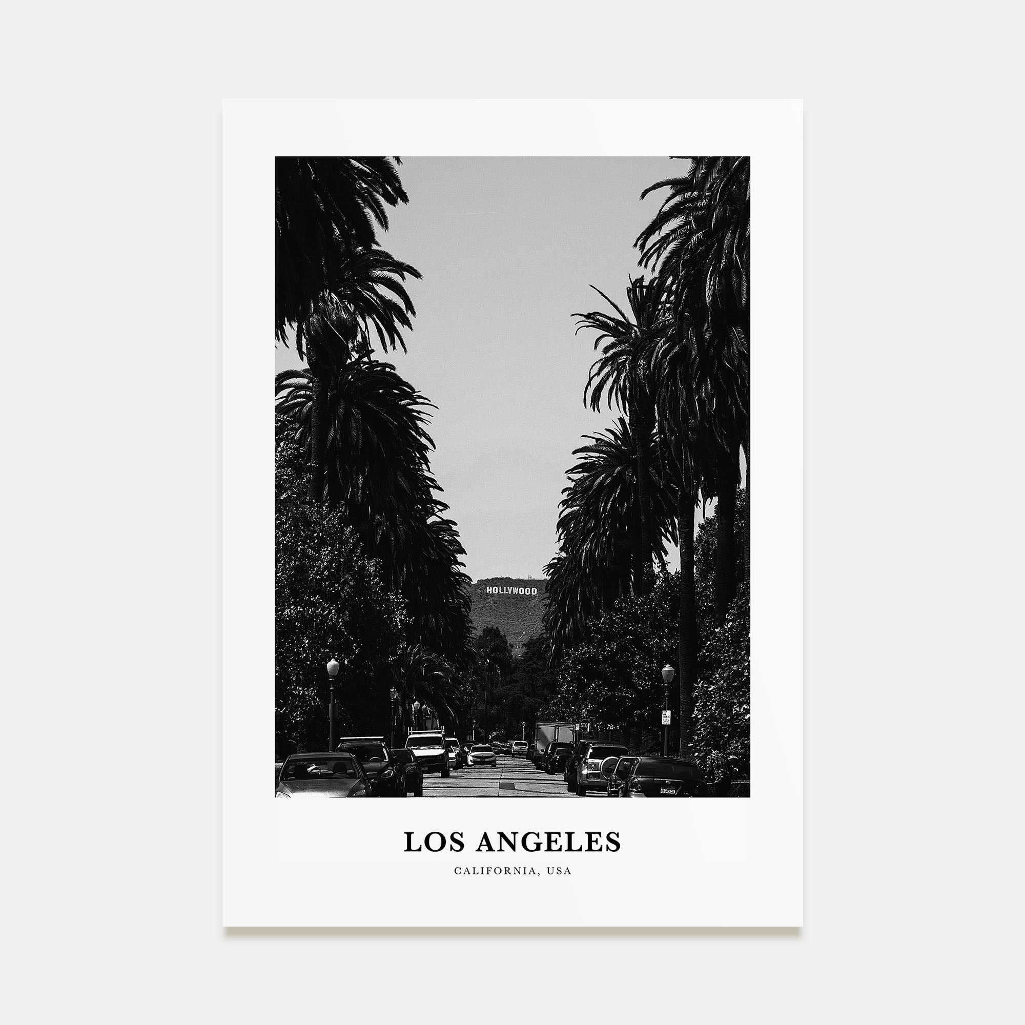 Los Angeles Portrait B&W No 2 Poster