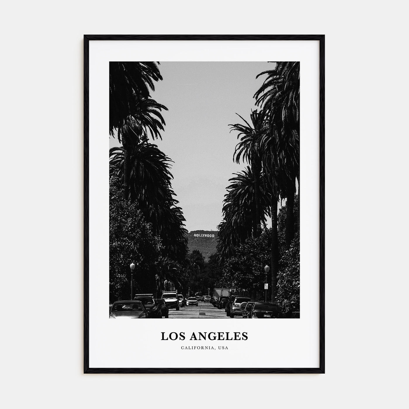 Los Angeles Portrait B&W No 2 Poster