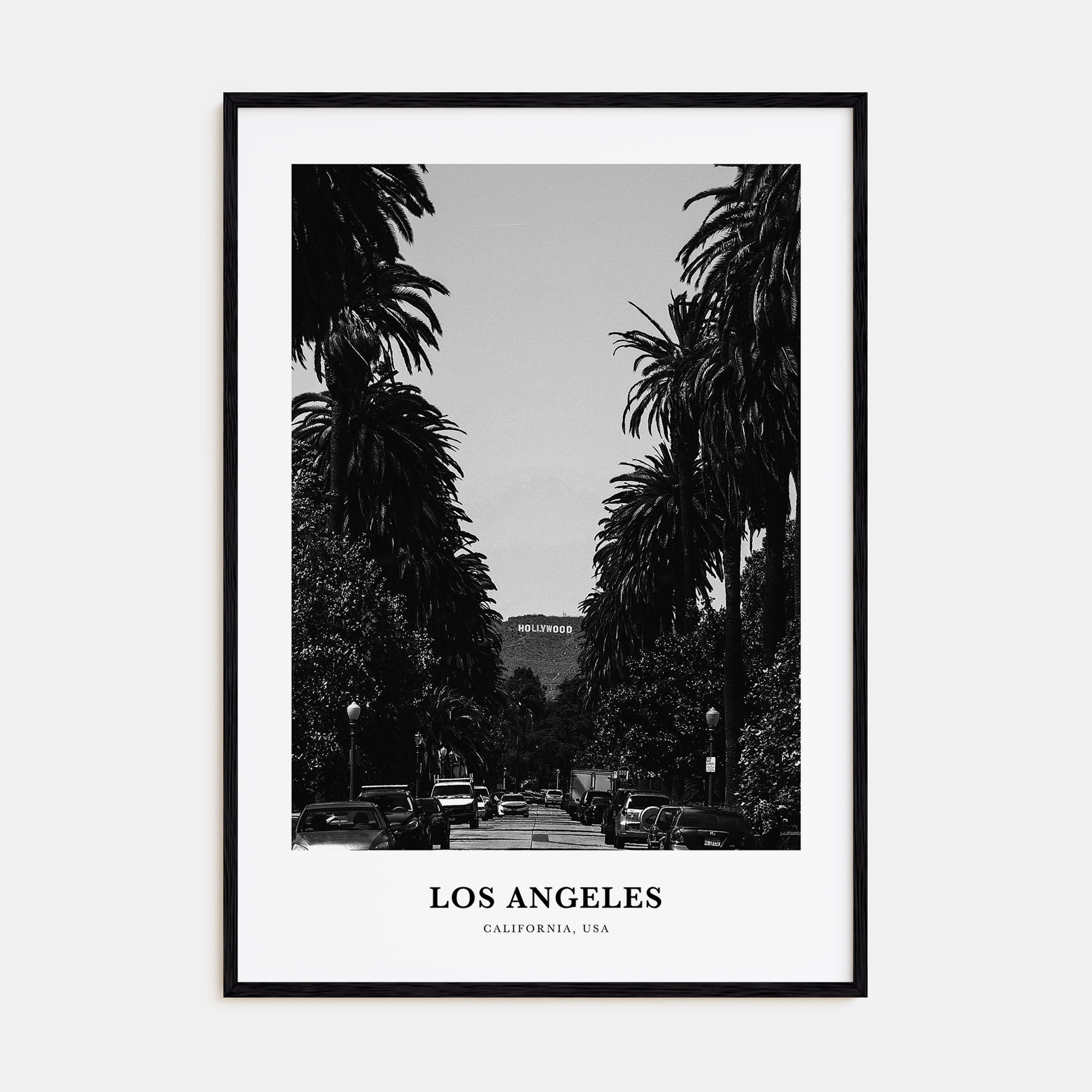 Los Angeles Portrait B&W No 2 Poster