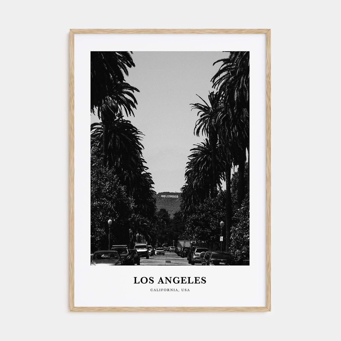 Los Angeles Portrait B&W No 2 Poster