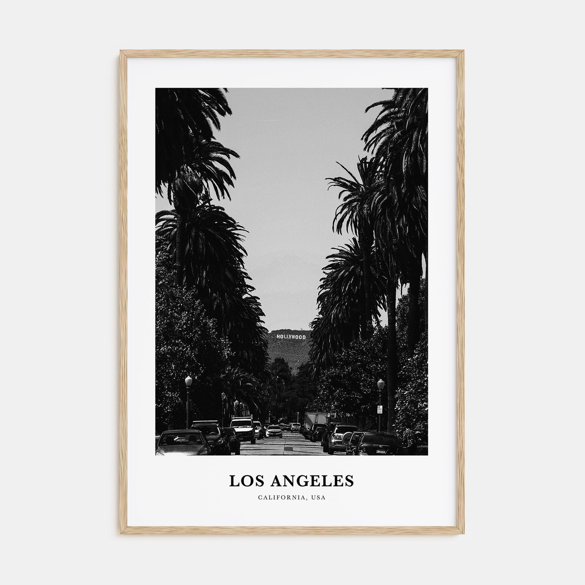 Los Angeles Portrait B&W No 2 Poster