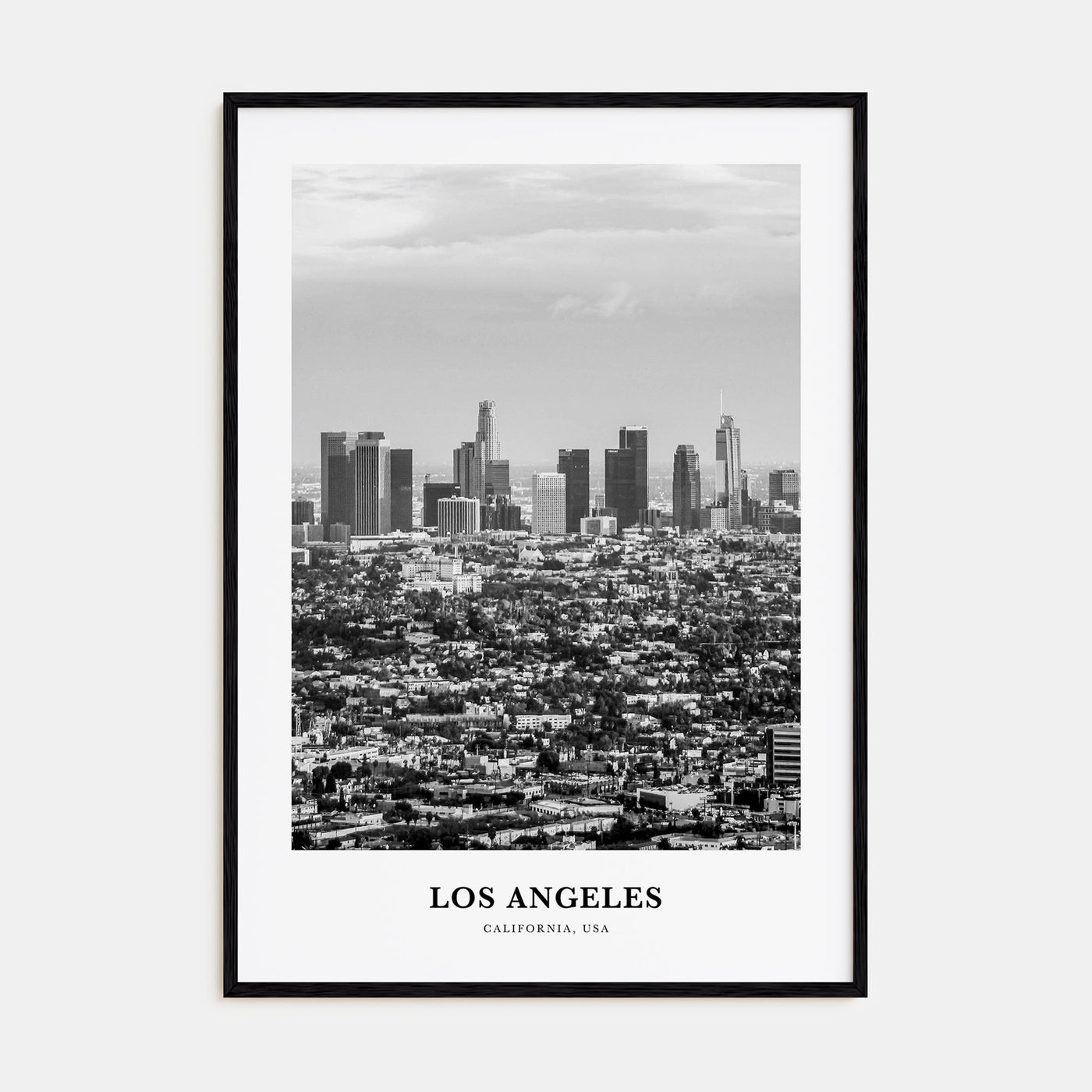 Los Angeles Portrait B&W No 3 Poster