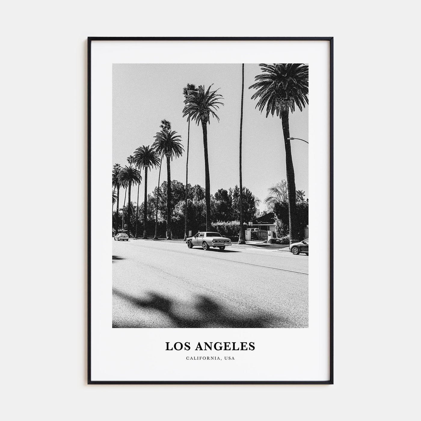 Los Angeles Portrait B&W No 4 Poster