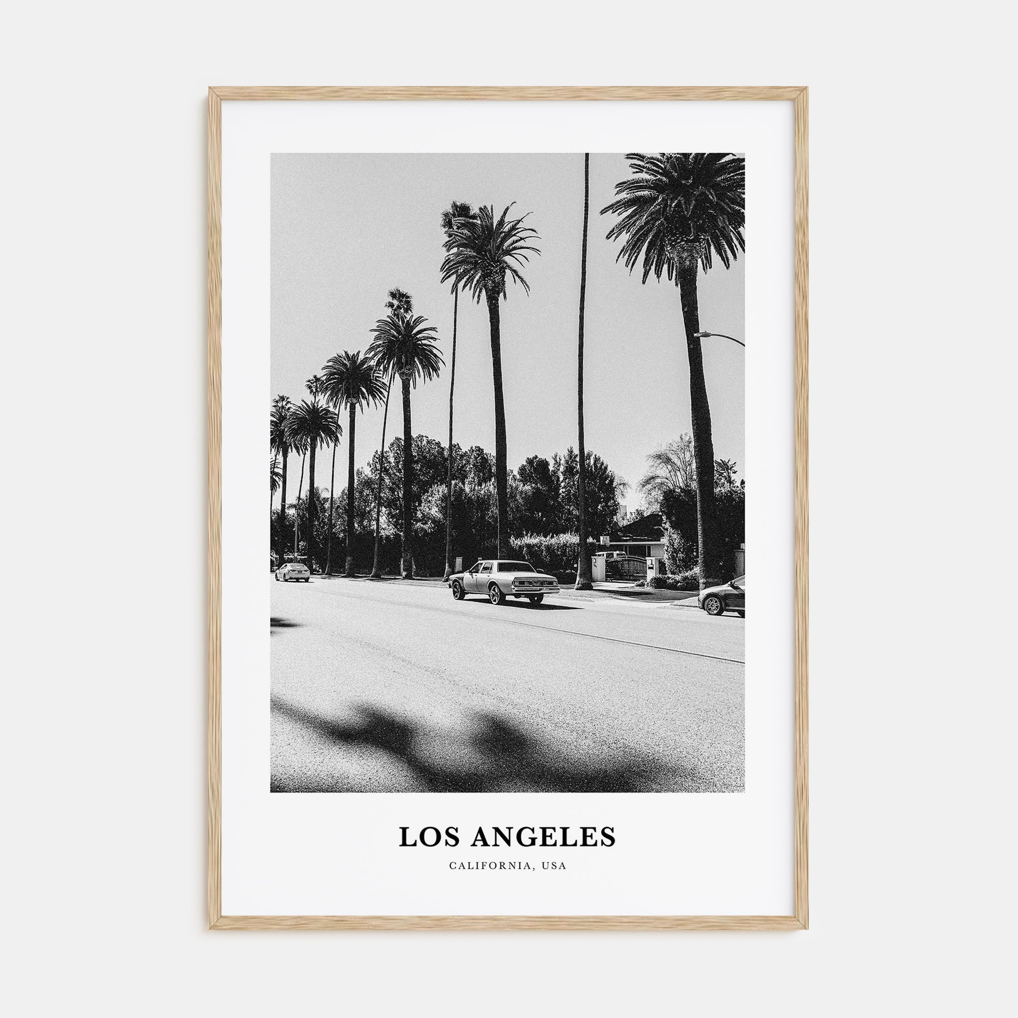 Los Angeles Portrait B&W No 4 Poster
